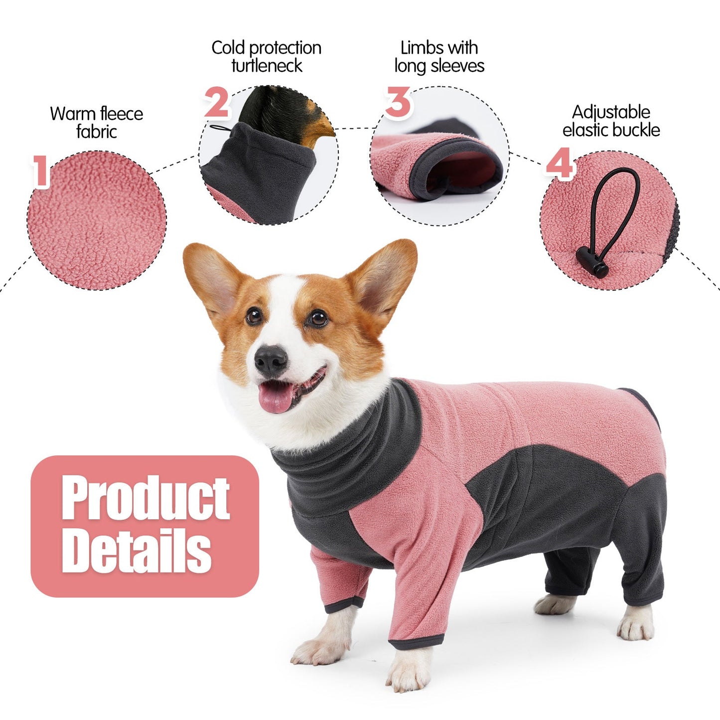 Woofylove Winter Warmth Dog Clothes - Cold-Proof