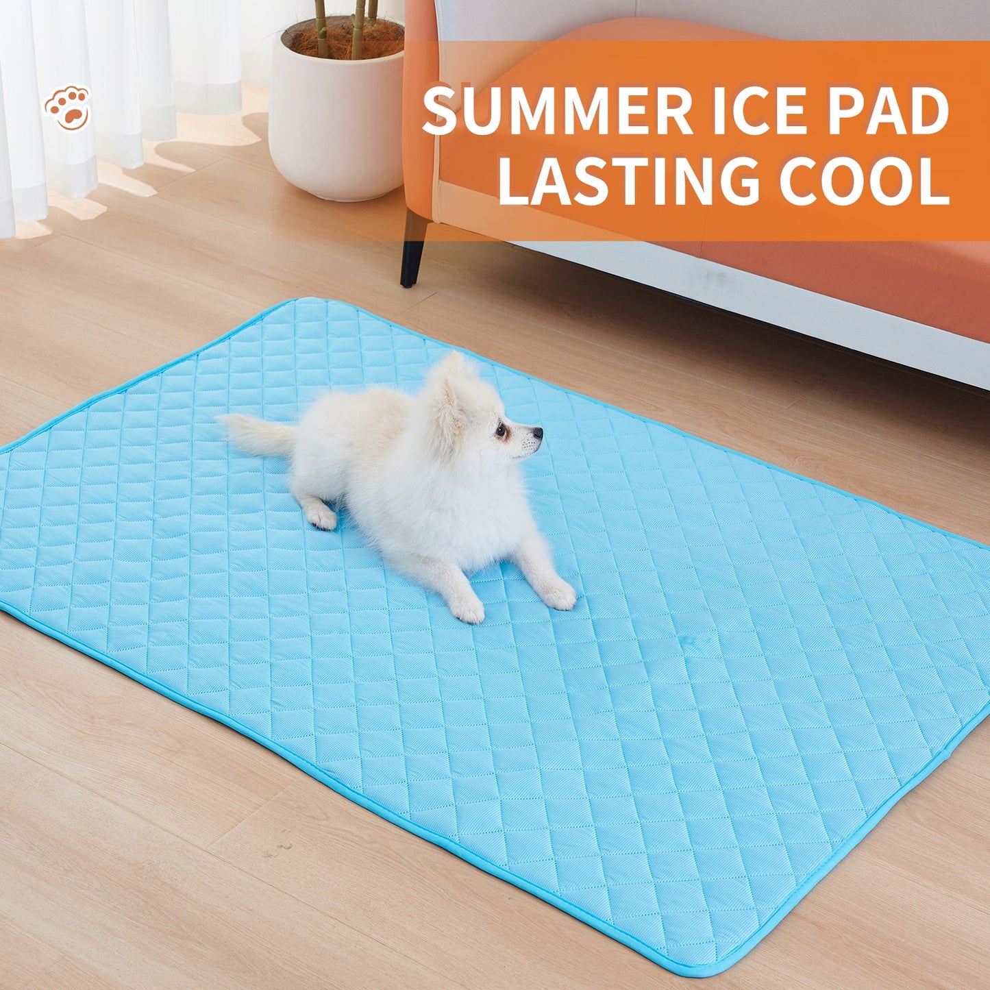 Barkwow Cooling Pet Mat: Waterproof Summer Cooling Pad for Dogs & Cats