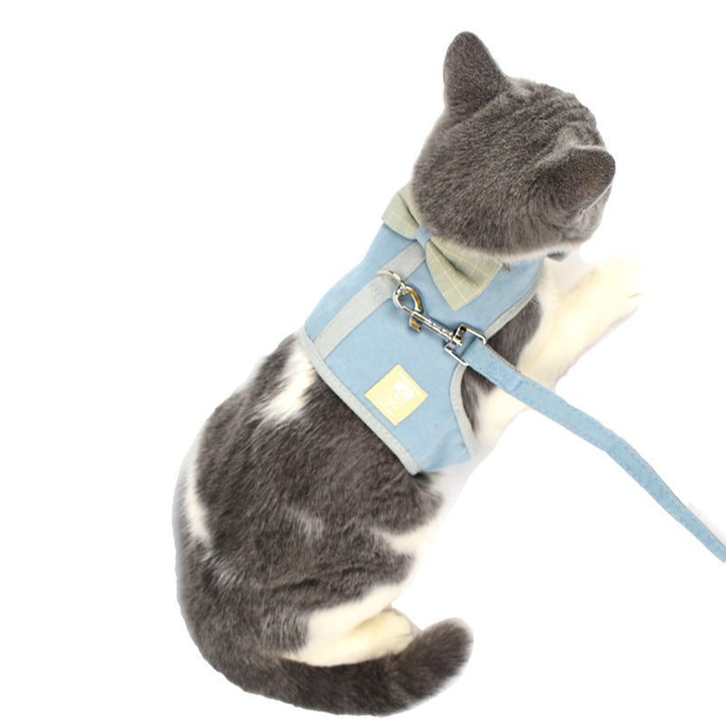 Grid Pet Harness Style Small And Medium-sized Dogs Vest Dog Hand Holding Rope Pet Products Factory Wholesale