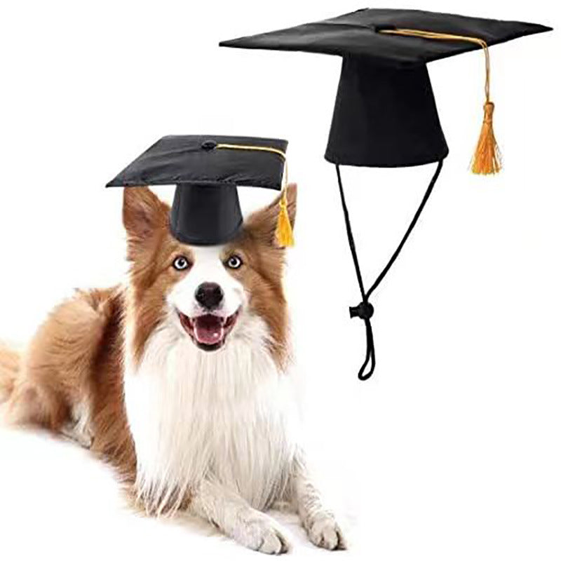 Woofylove Dog Tassel Doctorial Hat - Celebratory Graduation Party Hat for Pets