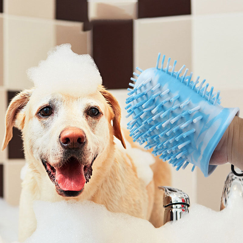 Barkwow CleanPaws: 2-in-1 Dog Foot Washer & Paw Brush – The All-in-One Solution for Clean, Happy Paws!