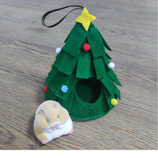 Barkwow Cottonnest Christmas Tree – Cozy Winter Nest for Hamsters | Festive & Warm Small Pet Hideout"