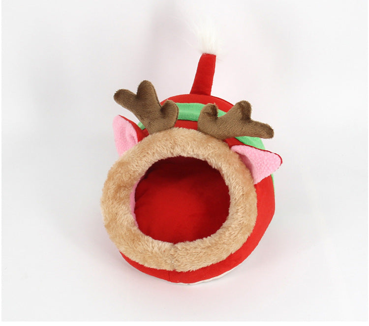 Woofylove Small Pet Christmas Nest: A Cozy and Festive Retreat for Your Little Friends