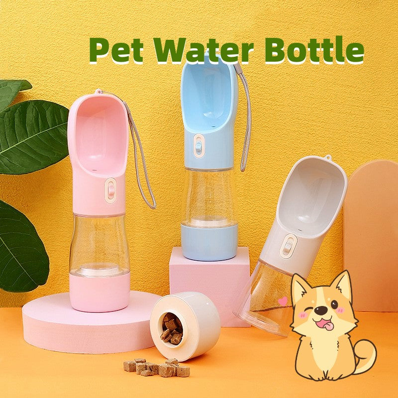 Barkwow 2-in-1 Portable Dog Water Bottle & Feeder Bowl: The Ultimate Outdoor Companion for Your Pet Main image
