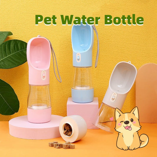 Barkwow 2-in-1 Portable Dog Water Bottle & Feeder Bowl: The Ultimate Outdoor Companion for Your Pet