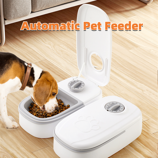 Barkwow Smart Automatic Pet Feeder – Stainless Steel Bowl | Timed Dispensing for Cats & Dogs | Durable, Easy-Clean & Anti-Slip Design