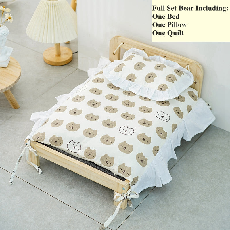 Barkwow Wood Cat Bed: Luxurious Wooden Bed Frame with Optional Full Bed Set Secondary image