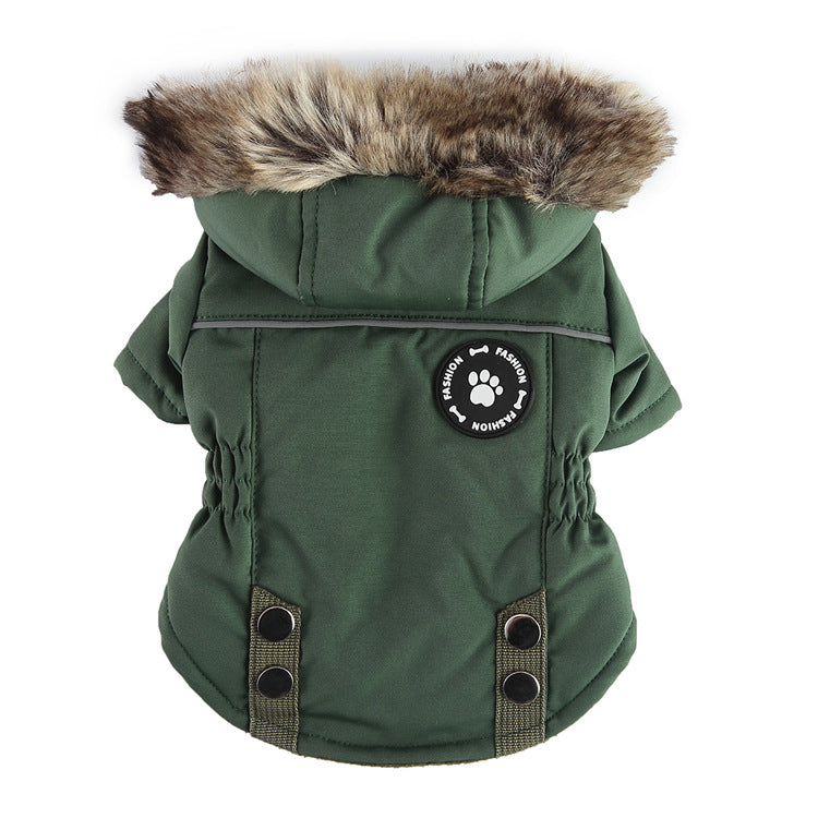 Woofylove Zipper Jacket with Built-In Harness – Your Pet's Winter Wardrobe Essential, Designed for Effortless Dressing