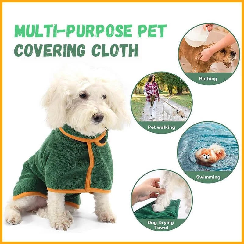 WoofyLove Dog Bathrobe: Quick Drying Comfort for Your Furry Friend!