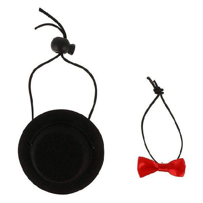 Woofylove Hat and Bow Tie Set for Small Pets: Dapper Accessories for Your Tiny Companions