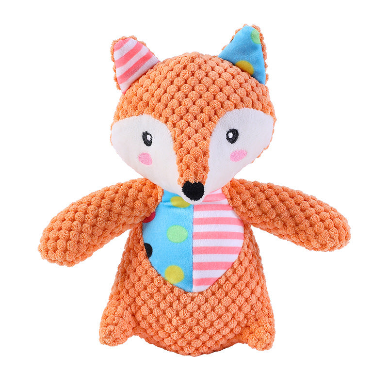 Barkwow Squeaky Plush Dog Toys - Bite Resistant & Durable Animal Toys for Small to Large Dogs - Available in Donkey, Elephant, and Fox Designs