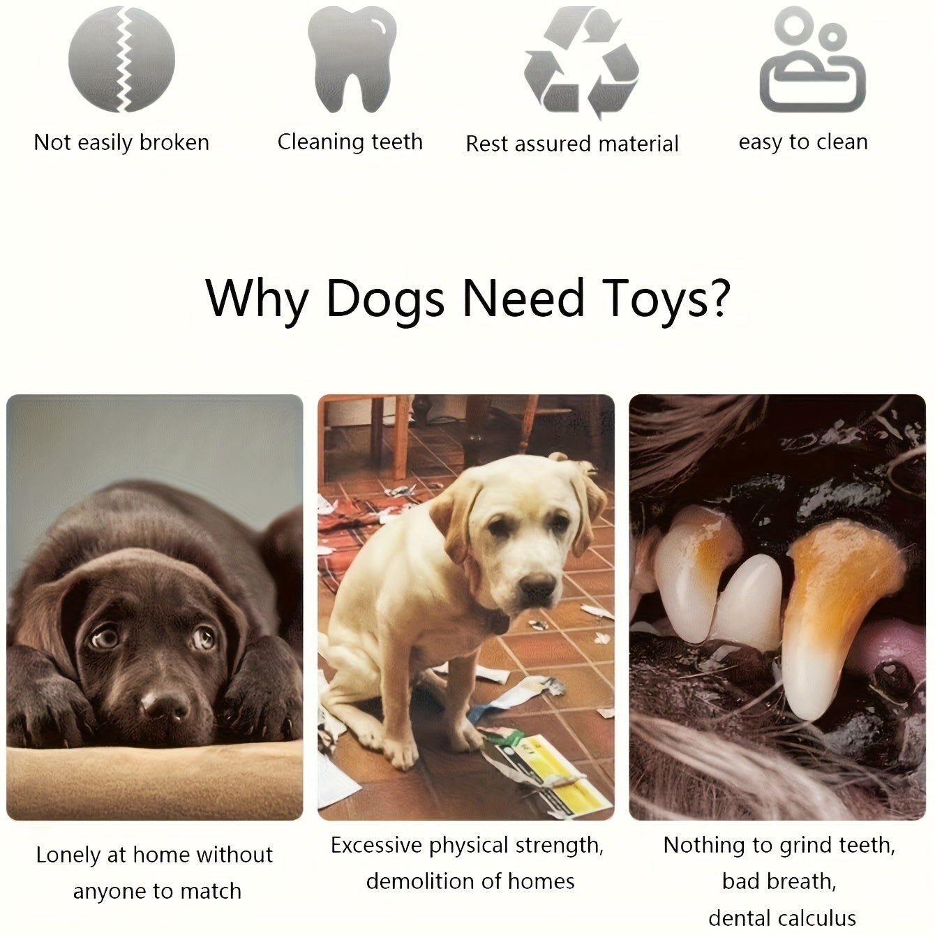 Squeaky Dog Toys Pack For Puppy, Cute Soft Durable Stuffed Animal Plush Dog Chew Toys With Squeakers For Teeth Cleaning, For Small Medium Dogs Secondary image