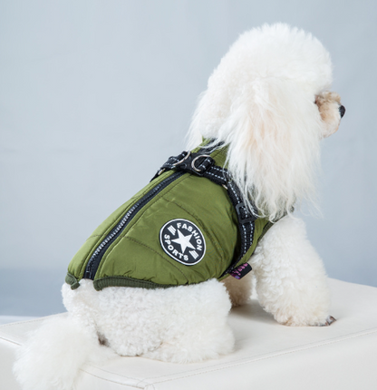 Woofylove Reflective & Cozy Gallus: Fleece-Lined Thickened Dog Clothes for Warmth and Safety