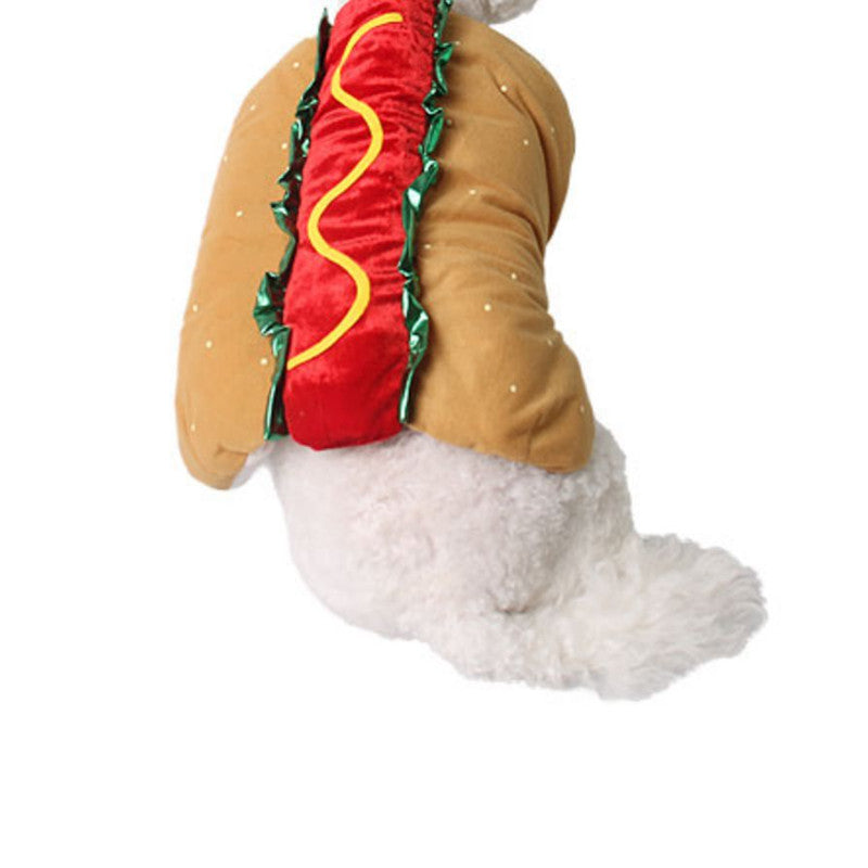 Woofylove Pet Dog and Cat Costume: Cute Hot Dog Sandwich Outfit - Funny and Adorable Pet Clothes