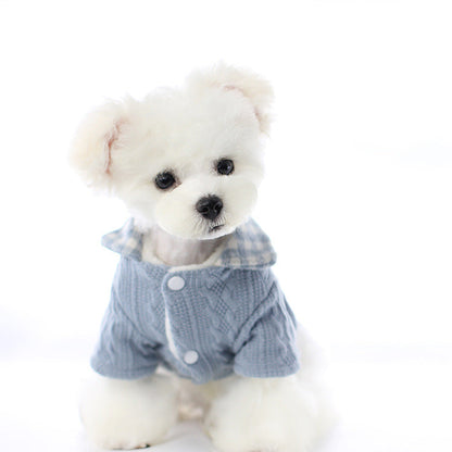 Woofylove Double-Layer Sweater: The Ultimate Cozy Experience for Bichon Frise and Small Dogs