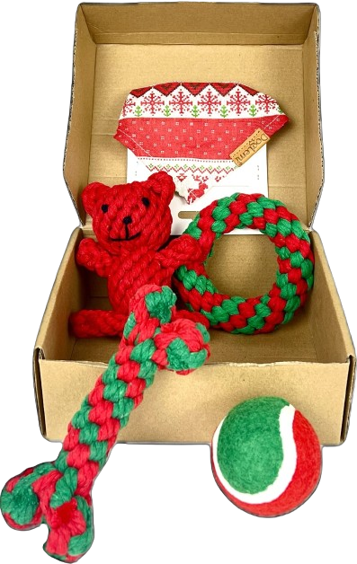 Barkwow Christmas Gift Set Box for Small Dogs