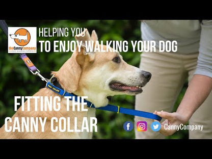 Canny Collar for Dog Training - The Kind, Safe and Comfortable No Pull Dog Collar, Train Your Dog Not to Pull on a Leash - Easy to Use Dog Training Headcollar for Enjoyable Walks - Black