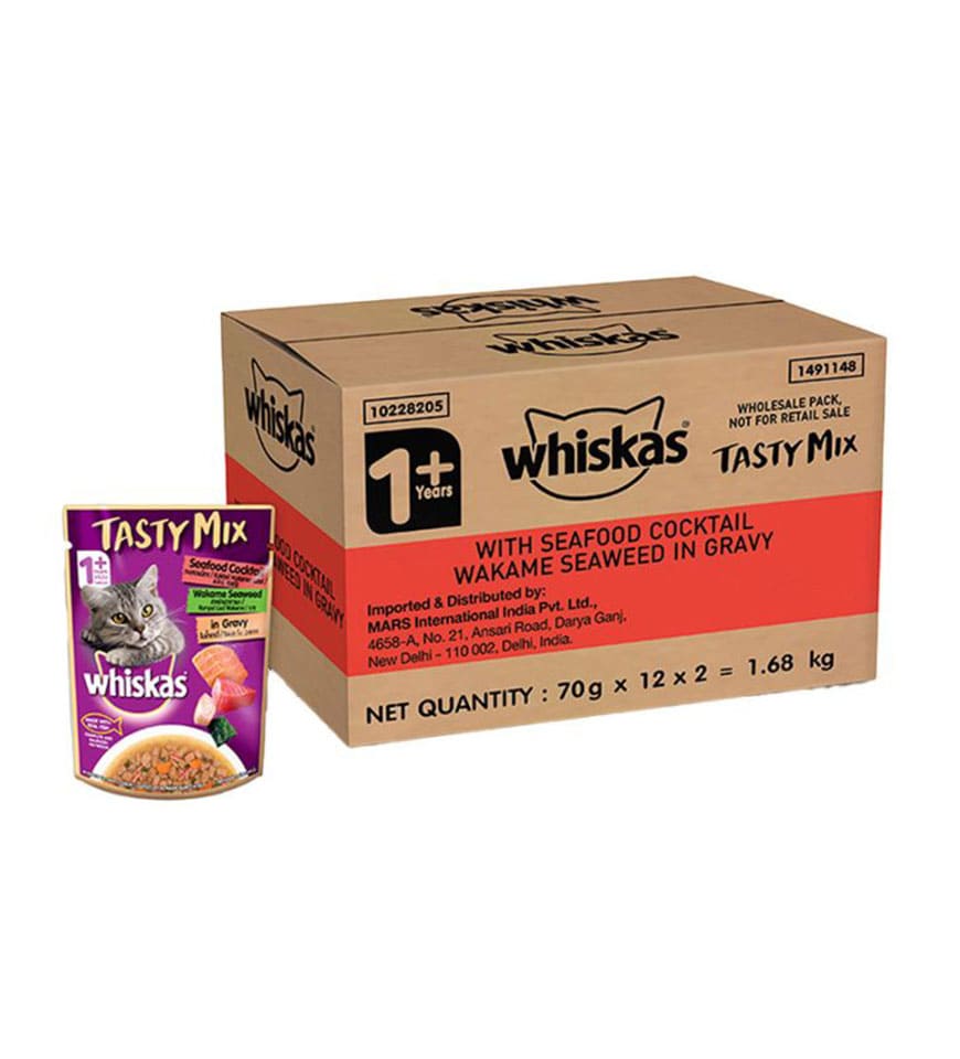 Whiskas Adult Tasty Mix Wet Cat Food