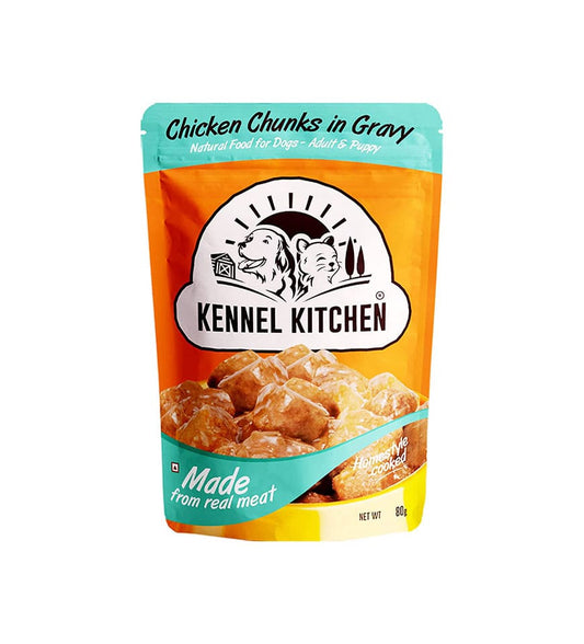 Kennel Kitchen Puppy and Adult Wet Dog Food Chicken Chunks in Gravy