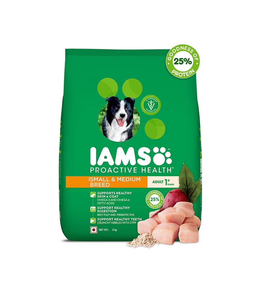 IAMS Adult Dry Dog Food for Small & Medium Breed Dogs, Chicken Flavor