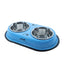 PETS EMPIRE Food Bowls Feeder for Dog & Cat Double Diner Stainless Steel Pet Bowl
