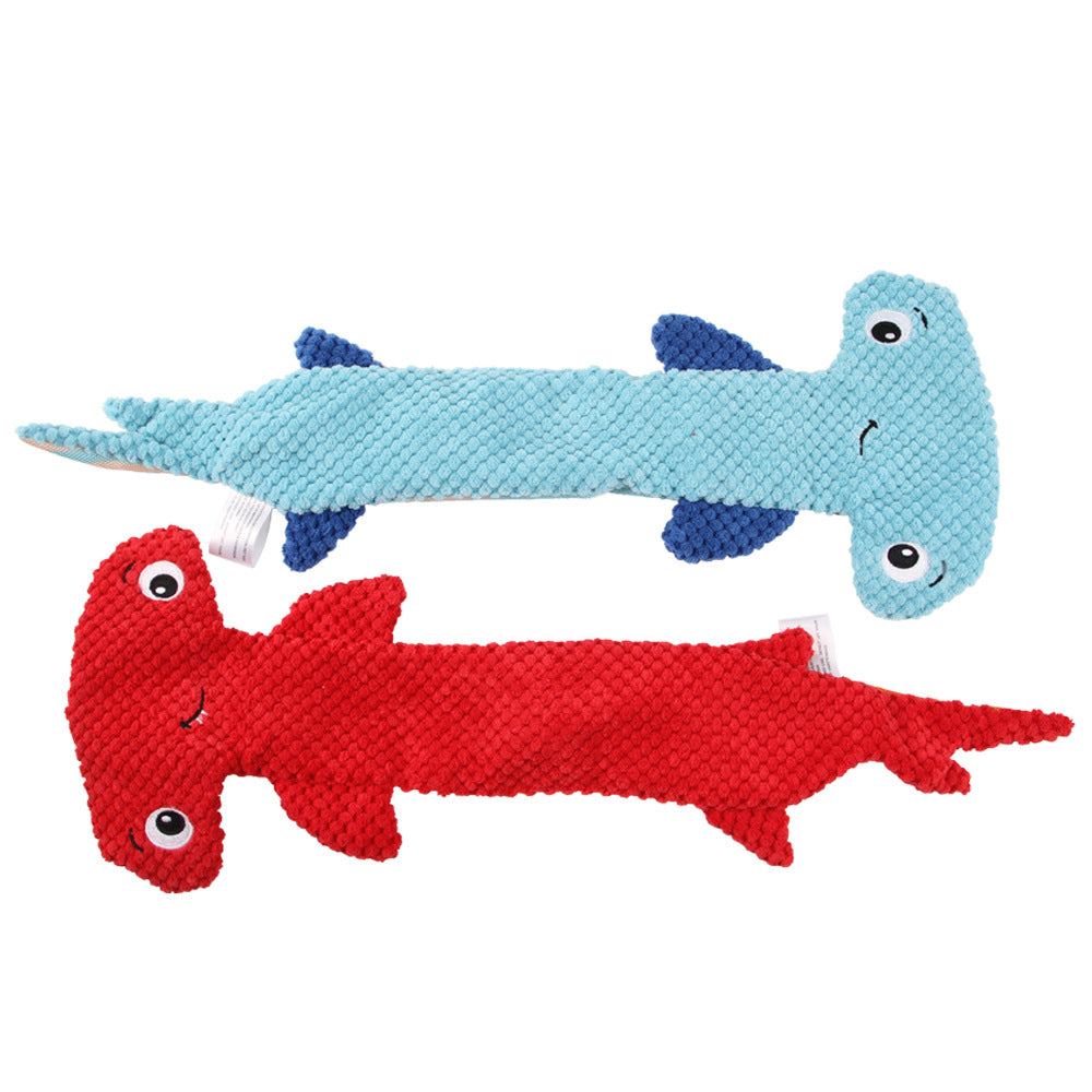 Pet Dog Hammerhead Shark Shape Squeaky Toys Secondary image