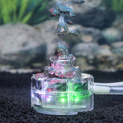 Aquarium lamp with air pump