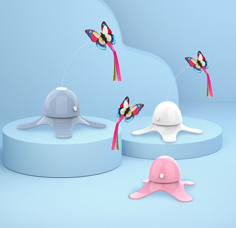 Cat toy Auto-rotation Electric-powered Octopus-shaped Self-teasing Dark mode Nighttime play Hunting instincts Cat stimulation Interactive Engaging Battery-operated Pet entertainment 360-degree rotation Prey simulation Feline fun Cat activity Automated Pet activity Animal entertainment Main image