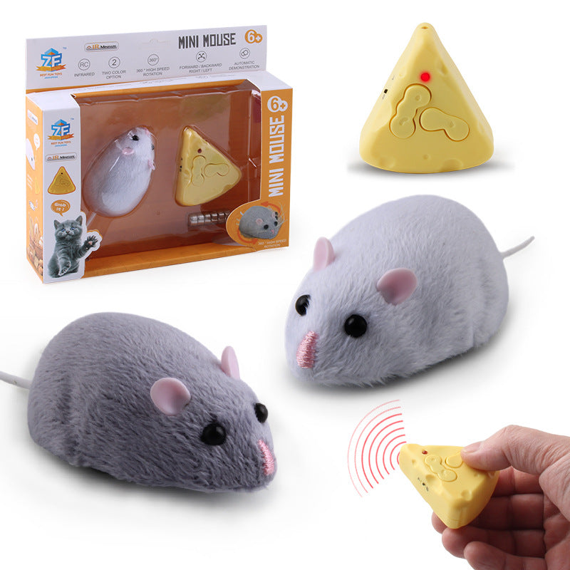 EYS  Infrared Remote Control Electric Mouse Cat Toy Simulation Model