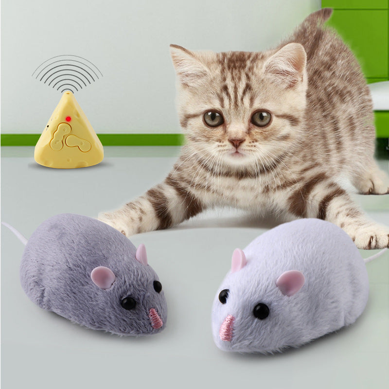 EYS  Infrared Remote Control Electric Mouse Cat Toy Simulation Model