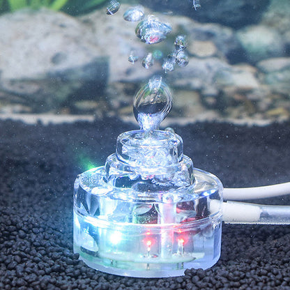 Aquarium lamp with air pump