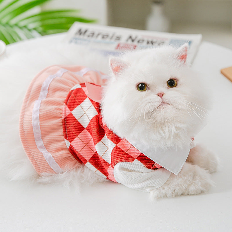 Barkwow Cat Fashion Cloth with Bowtie