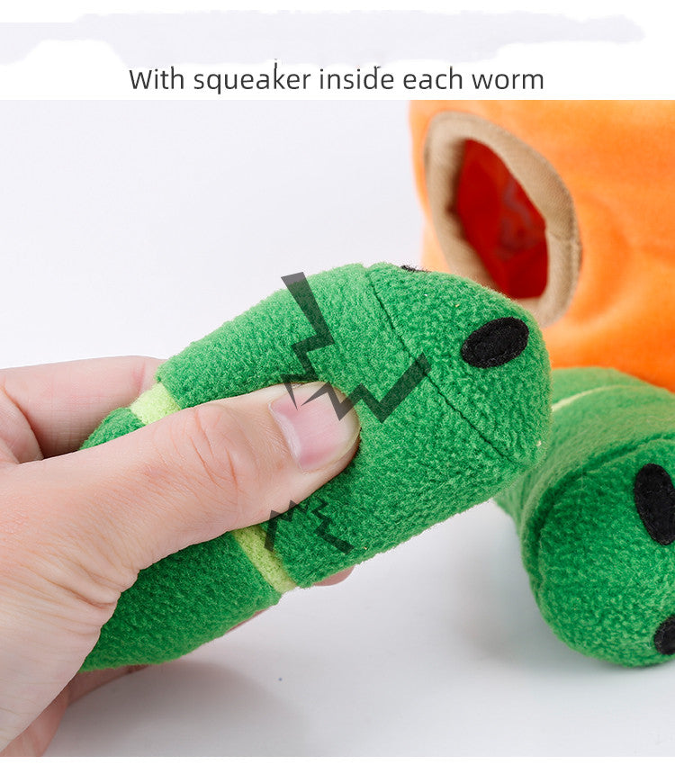 Barkwow Hide & Seeking Dog Toys with Cute Worms and Tree