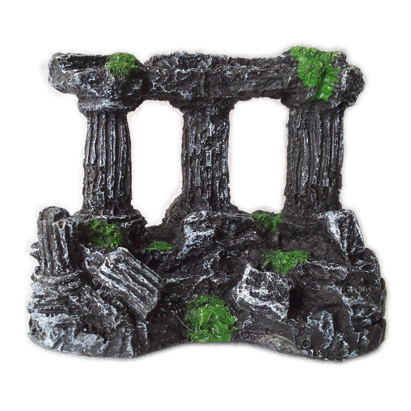 Aquarium decoration Aquatic landscape products Roman column aquarium accessory Three columns aquarium decoration Aquarium Roman columns Aquarium architecture Non-toxic aquarium decoration Realistic aquarium landscape Classical aquarium decoration Aquarium focal point Main image