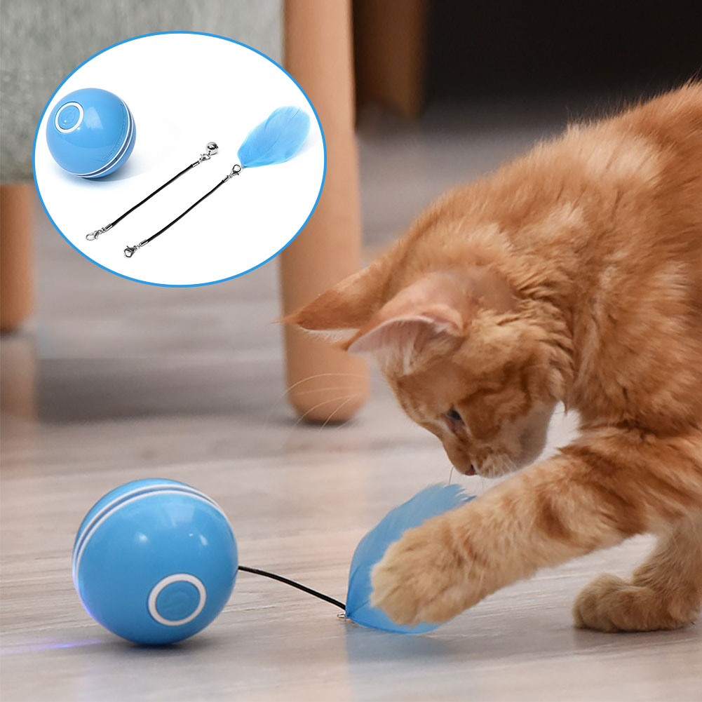 Additionally, the rechargeable feature of the Barkwow LED Laser Funny Cat Ball is convenient for pet owners as it eliminates the need for constantly buying batteries. The color-changing function adds an extra layer of stimulation for cats, making it more engaging for them to play with. Overall, this toy is a great option for pet owners looking for a fun and interactive way to keep their cats entertained and active. Main image