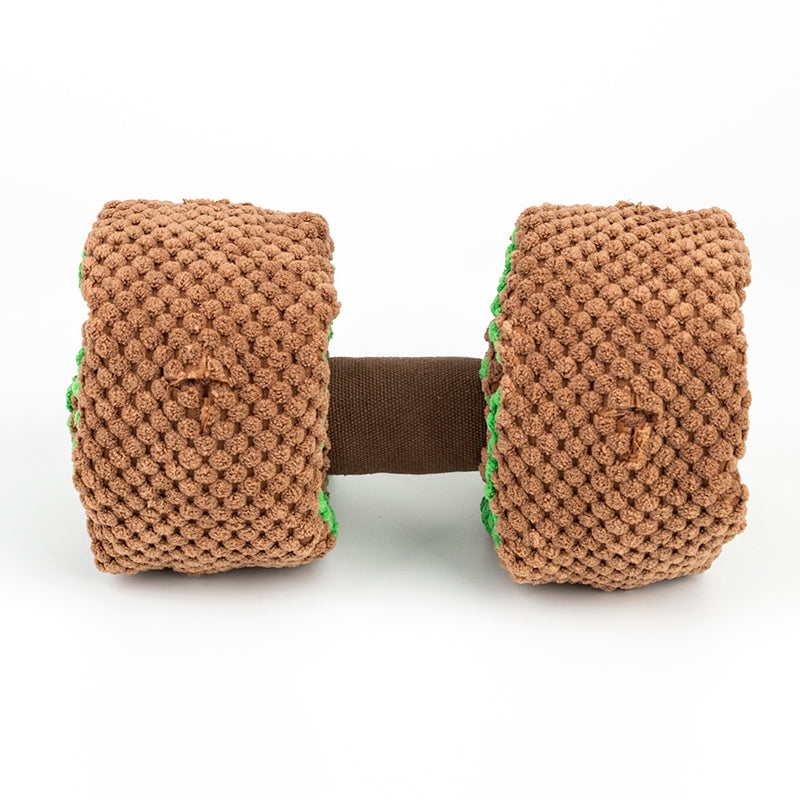 Puzzle Plush Dumbbell Snuffle Toys Interactive Puppy Toys Dog Enrichment Squeaky Toys For Foraging Instinct Training,Treat Dispensing Dog Toys For Stress Release & Boredom Main image