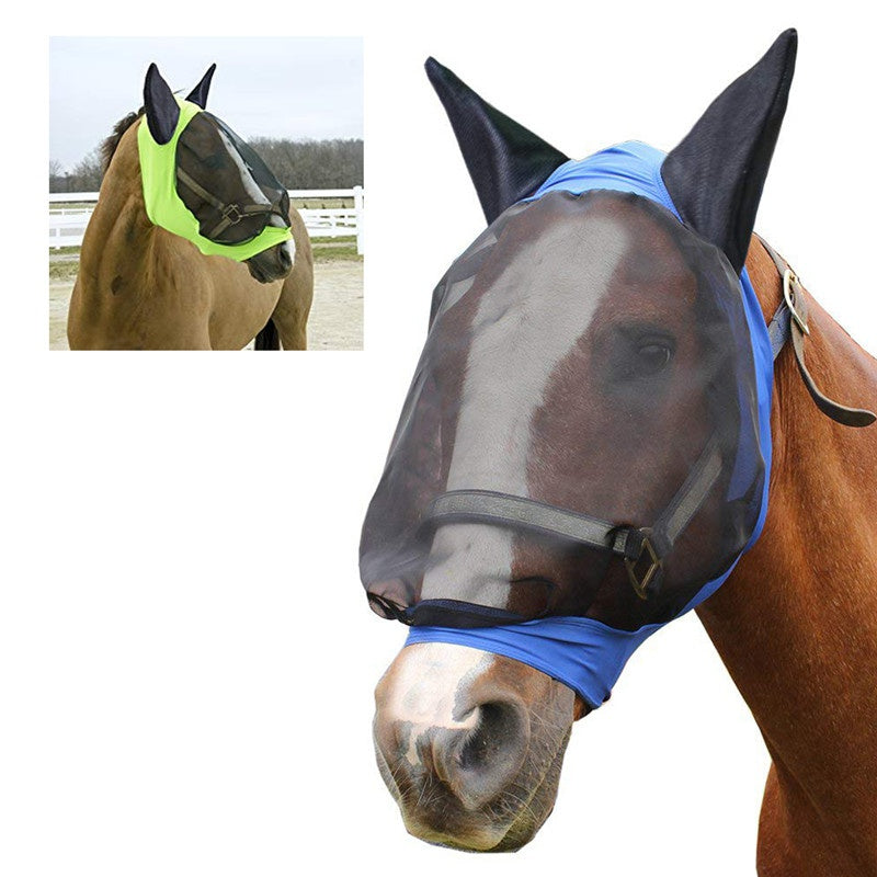 Mosquito proof horse mask in summer