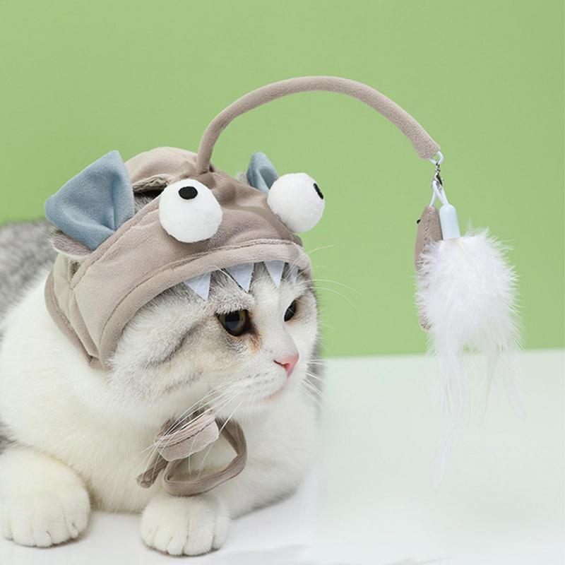 Barkwow Head-Mounted Cat Teaser Hat