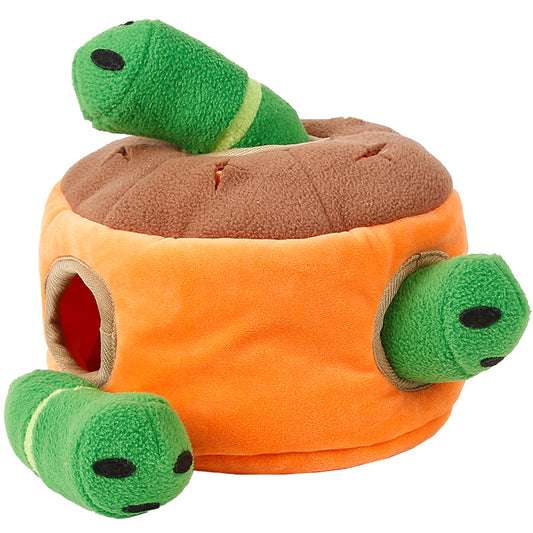 Barkwow Hide & Seeking Dog Toys with Cute Worms and Tree