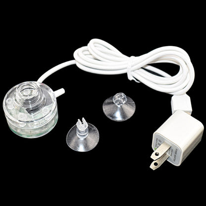 Aquarium lamp with air pump