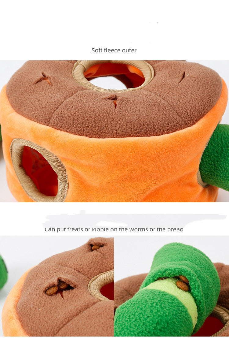 Barkwow Hide & Seeking Dog Toys with Cute Worms and Tree