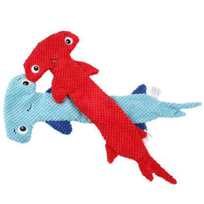 Pet Dog Hammerhead Shark Shape Squeaky Toys