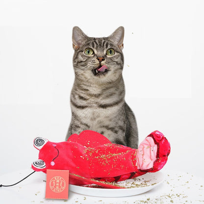 Barkwow Auto Bouncing Lobster/Shrimp Cat Toy