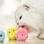 Barkwow Kitty Calling Ball Toy Light-emitting Cat Teasing Ball Catnip Sound Molar Long Lasting Self-Hi Relieving Stuffy Pet Toy
